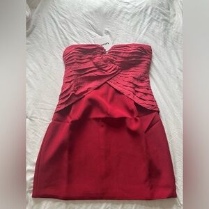 Auteur Studio New with Tags Elegant Red Gianna Strapless Mini Dress